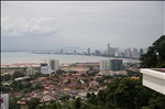 Look from the top of the Diamond Villas down on Penang